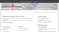 Desktop Screenshot of musikhaus-hogrebe.de