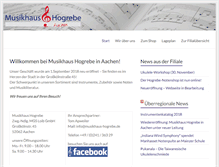 Tablet Screenshot of musikhaus-hogrebe.de